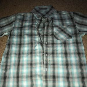 Turquoise blue pants and shirt set